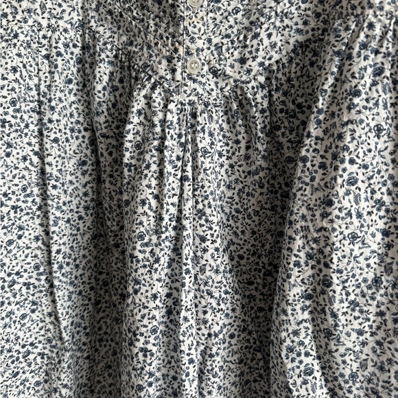 Doen Mandarin Dress Sz M Navy Champignon —repaired— - Picture 10 of 14